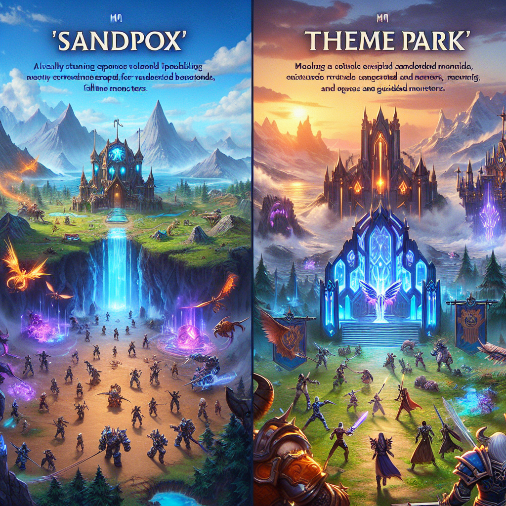 Sandbox vs Theme Park MMOs